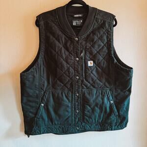 Carhartt Rugged Flex Quilted Canvas Vest | XXL Relaxed Fit | New